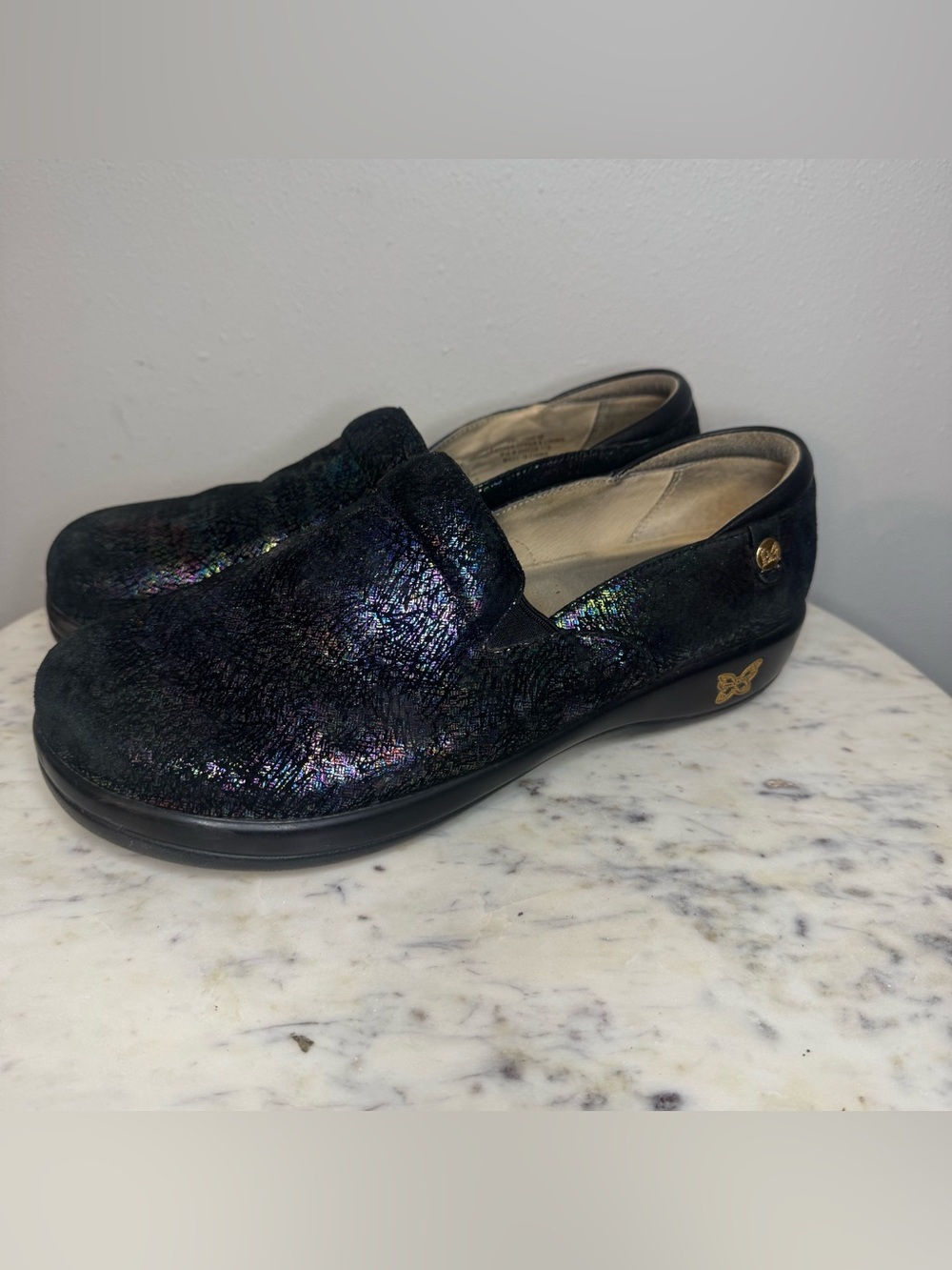 Alegria Clogs Size 42 Leather metallic comfort shoes  MAKE ME AN OFFER!